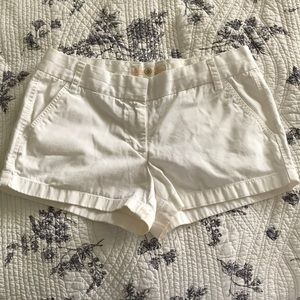 J. Crew White Chino Shorts